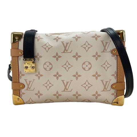 LOUIS VUITTON Side Trunk MM Shoulder Bag white WS30355