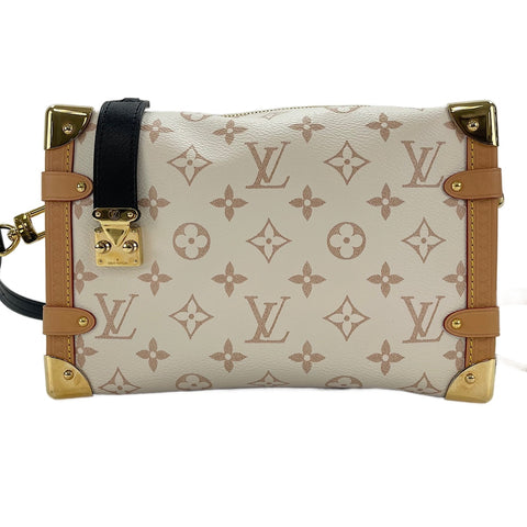 LOUIS VUITTON Side Trunk MM Shoulder Bag white WS30355