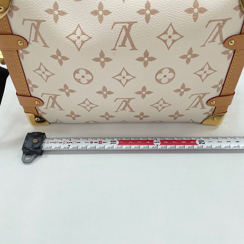 LOUIS VUITTON Side Trunk MM Shoulder Bag white WS30355