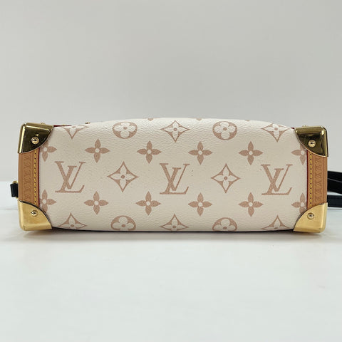 LOUIS VUITTON Side Trunk MM Shoulder Bag white WS30355