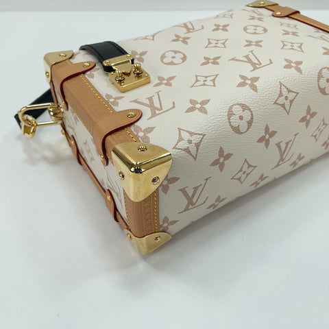 LOUIS VUITTON Side Trunk MM Shoulder Bag white WS30355
