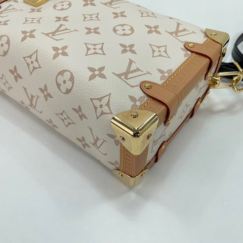 LOUIS VUITTON Side Trunk MM Shoulder Bag white WS30355