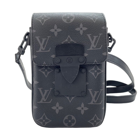 LOUIS VUITTON S-Lock Vertical Wearable Wallet Shoulder Bag black WS30357