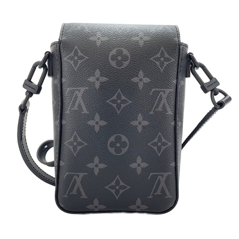 LOUIS VUITTON S-Lock Vertical Wearable Wallet Shoulder Bag black WS30357