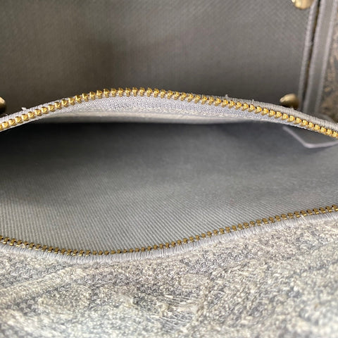 Christian Dior Lady Delight Medium 2WAY Handbag gray WS30364