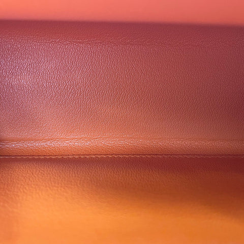 HERMES Cracket Shoulder Bag Orange WS30365