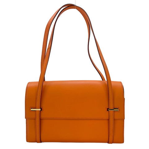 HERMES Cracket Shoulder Bag Orange WS30365