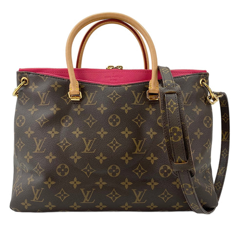 LOUIS VUITTON Pallas Handbag Brown WS30368