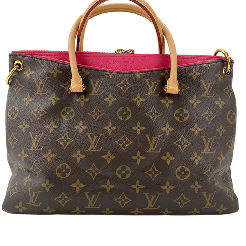 LOUIS VUITTON Pallas Handbag Brown WS30368
