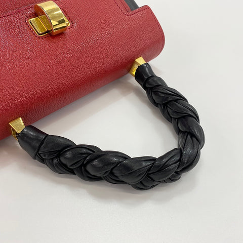 Miu Miu Madras Click 2WAY Handbag Red WS30371