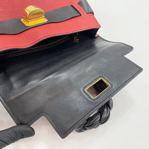 Miu Miu Madras Click 2WAY Handbag Red WS30371