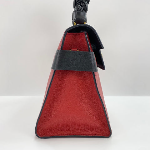 Miu Miu Madras Click 2WAY Handbag Red WS30371