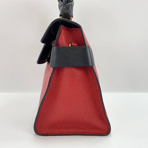 Miu Miu Madras Click 2WAY Handbag Red WS30371