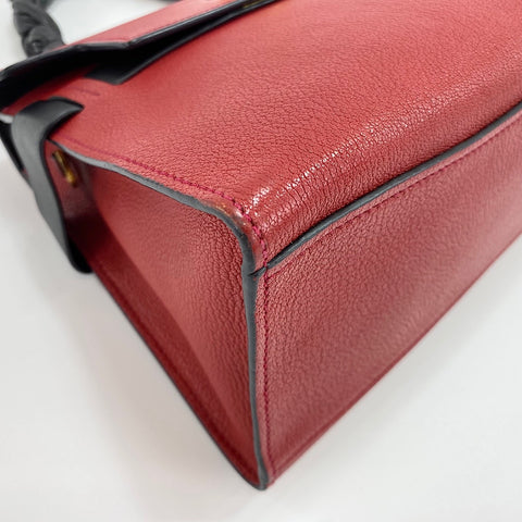 Miu Miu Madras Click 2WAY Handbag Red WS30371