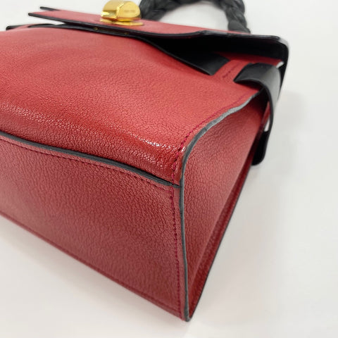 Miu Miu Madras Click 2WAY Handbag Red WS30371