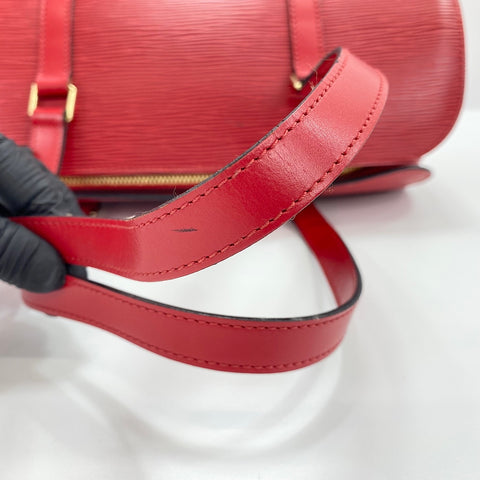 LOUIS VUITTON Souflo Handbag Red WS30377