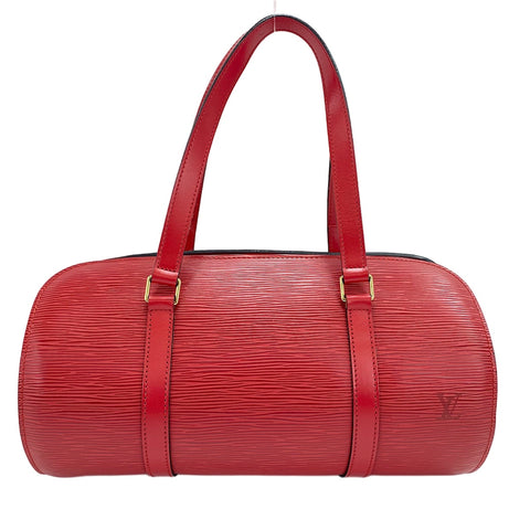 LOUIS VUITTON Souflo Handbag Red WS30377
