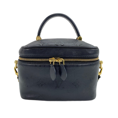 LOUIS VUITTON Monogram Ink Vanity PM Handbag black WS30379