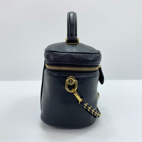 LOUIS VUITTON Monogram Ink Vanity PM Handbag black WS30379