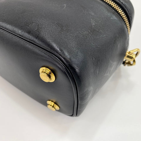 LOUIS VUITTON Monogram Ink Vanity PM Handbag black WS30379