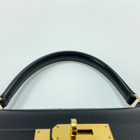HERMES Kelly 32 Handbag black WS30381
