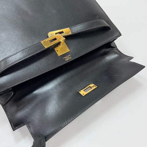 HERMES Kelly 32 Handbag black WS30381
