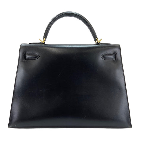 HERMES Kelly 32 Handbag black WS30381