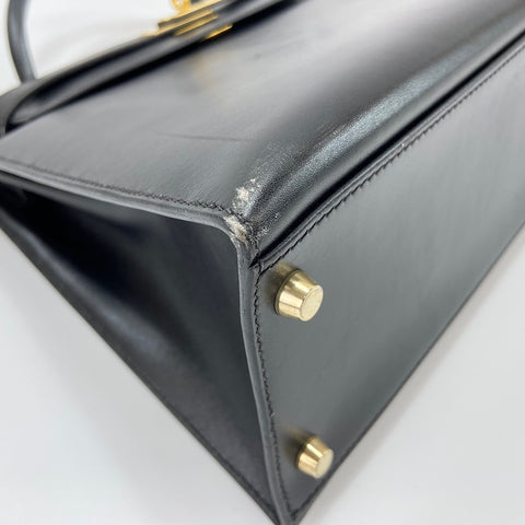 HERMES Kelly 32 Handbag black WS30381