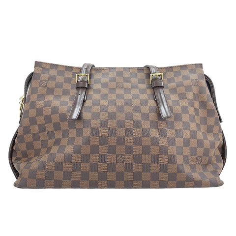 LOUIS VUITTON Chelsea Tote Bag Brown WS30382