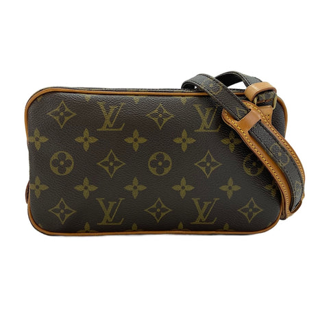 LOUIS VUITTON Pochette Marly Bandoulire Shoulder Bag Brown WS30386