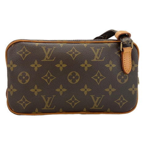 LOUIS VUITTON Pochette Marly Bandoulire Shoulder Bag Brown WS30386
