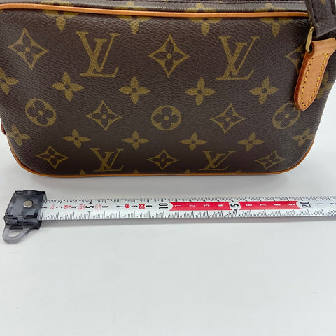 LOUIS VUITTON Pochette Marly Bandoulire Shoulder Bag Brown WS30386