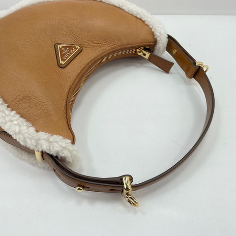 PRADA Arke Small Shoulder Bag Brown WS30391