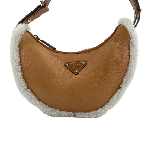 PRADA Arke Small Shoulder Bag Brown WS30391