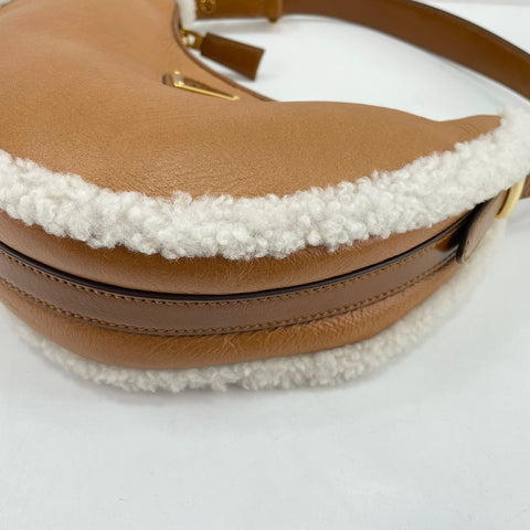 PRADA Arke Small Shoulder Bag Brown WS30391