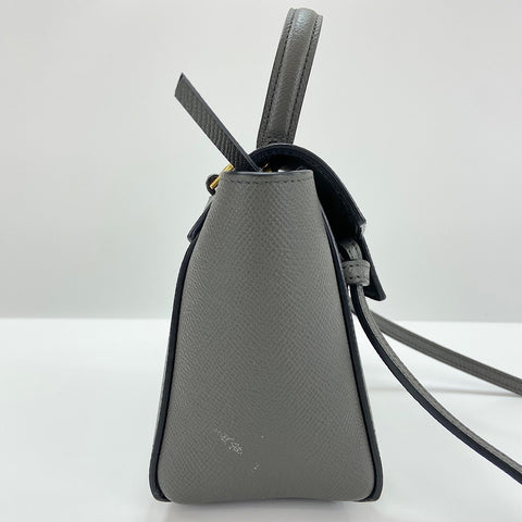 CELINE Belt bag Pico 2WAY Handbag gray WS30392