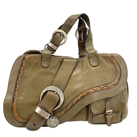 Christian Dior Gaucho Handbag green WS30395