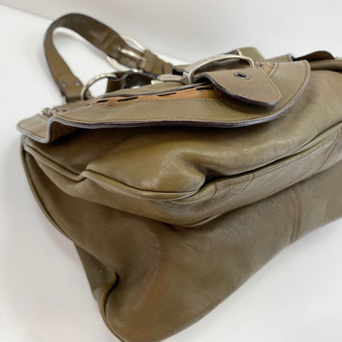 Christian Dior Gaucho Handbag green WS30395