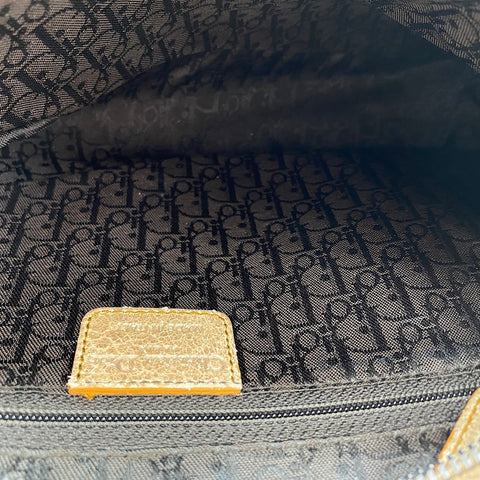 Christian Dior Gaucho Shoulder Bag gold WS30396