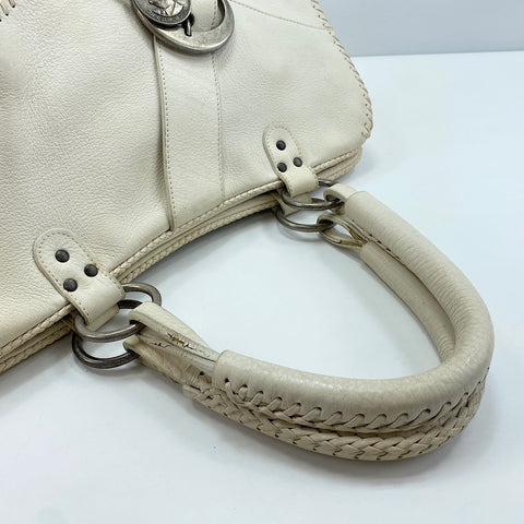Christian Dior Gaucho Handbag white WS30397