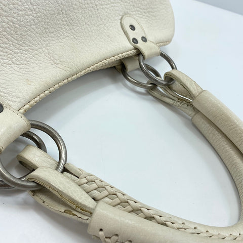 Christian Dior Gaucho Handbag white WS30397