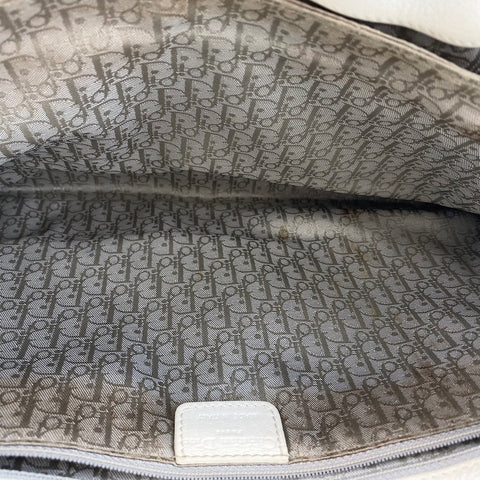 Christian Dior Gaucho Handbag white WS30397