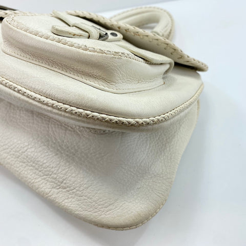 Christian Dior Gaucho Handbag white WS30397