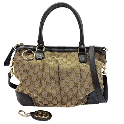 GUCCI Suki Handbag Brown WS30399