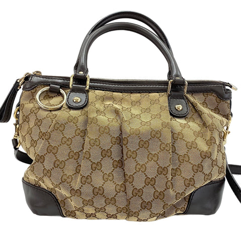 GUCCI Suki Handbag Brown WS30399