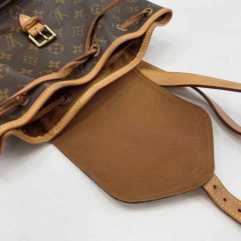 LOUIS VUITTON Montsouris MM Backpack  Daypack Brown WS30401