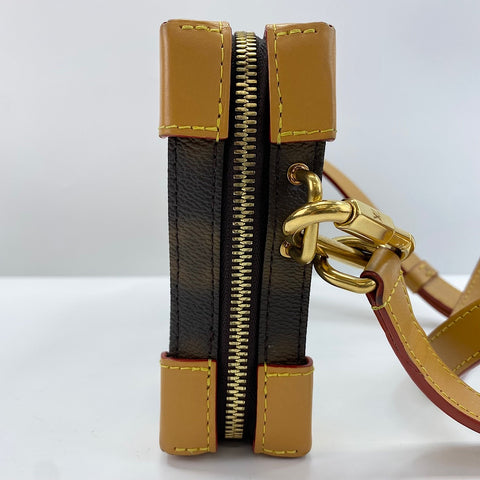 LOUIS VUITTON Soft Trunk Shoulder Bag Brown WS30403