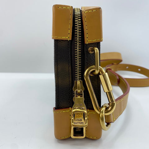 LOUIS VUITTON Soft Trunk Shoulder Bag Brown WS30403