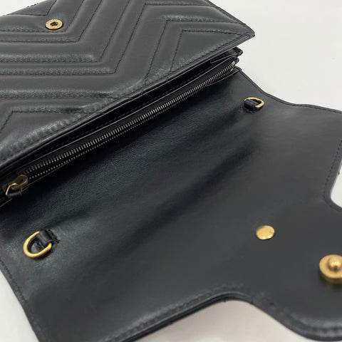GUCCI GG Marmont 2WAY Shoulder Bag black WS30406