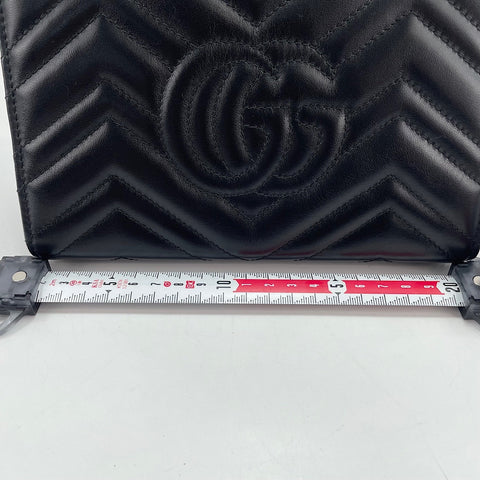 GUCCI GG Marmont 2WAY Shoulder Bag black WS30406